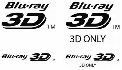 Blu-ray 3D and 3D only logos